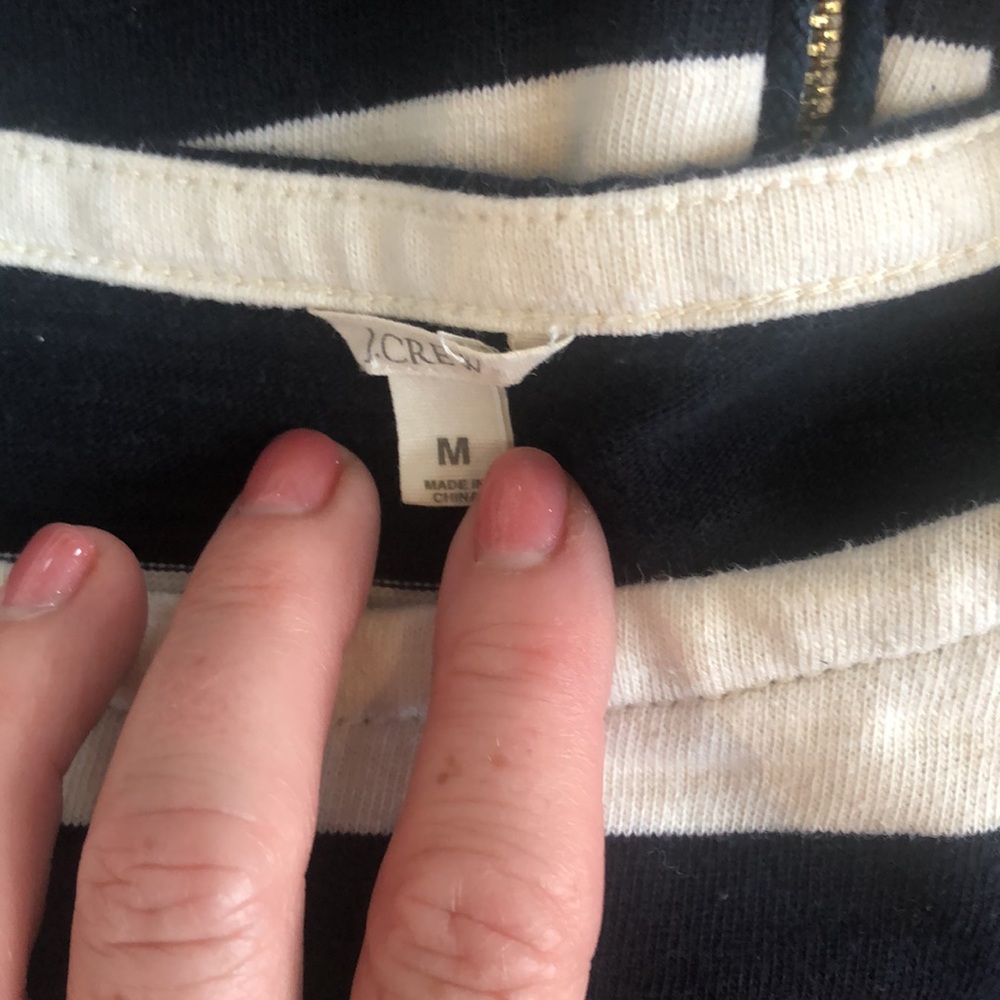 J.Crew Navy Striped Dress - Picture 5 of 5